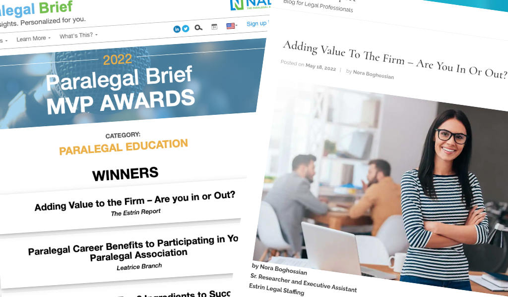 Another One of Our Articles Awarded a Best Article Award!